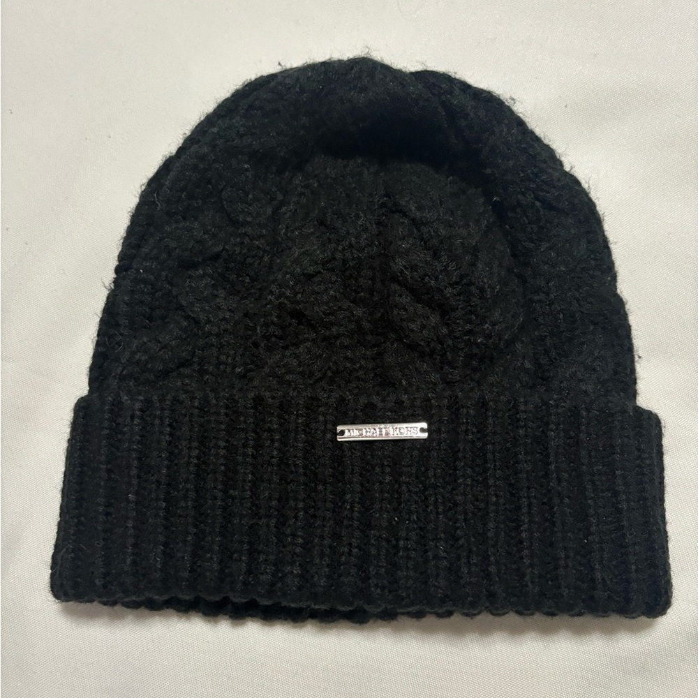 Micheal Kors Black Beanie Hat - Picture 4 of 6